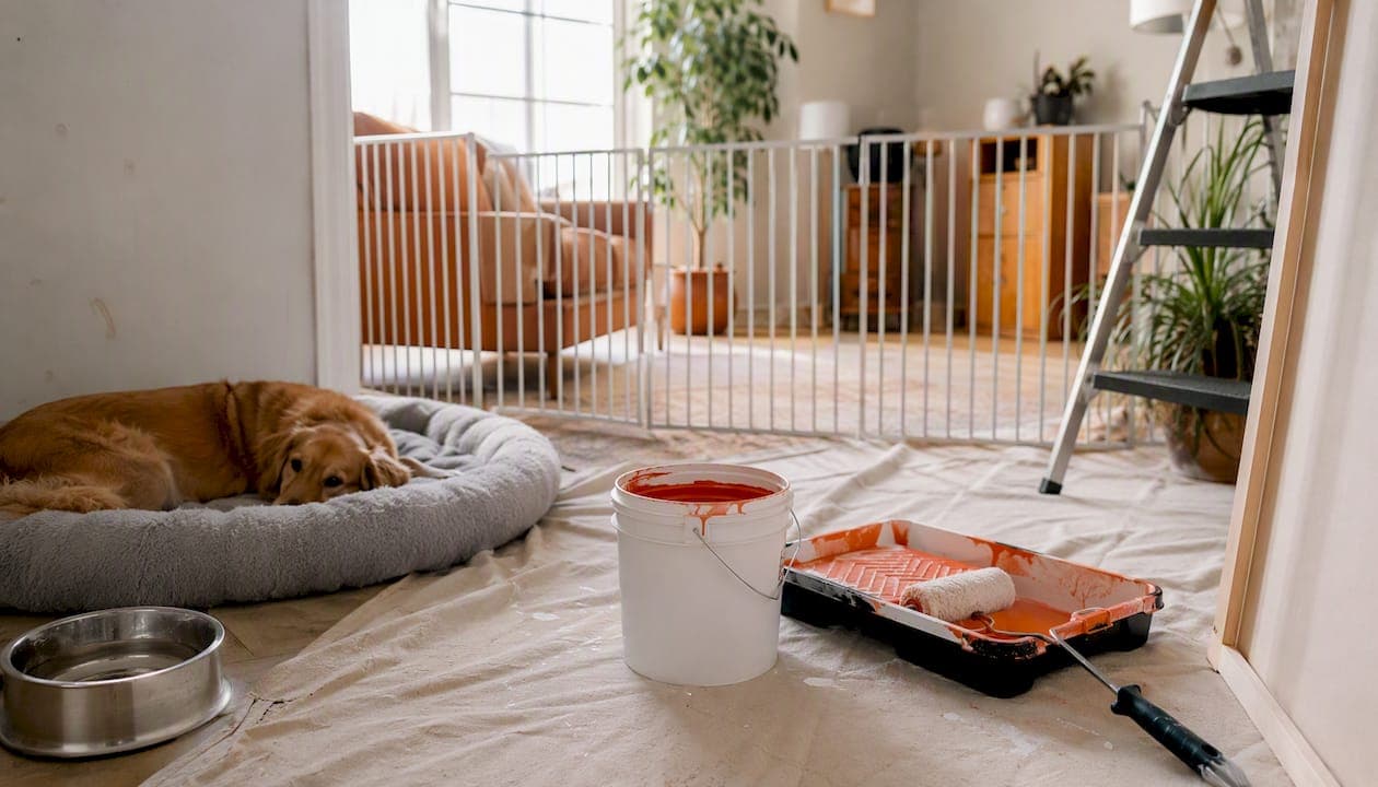 Painting With Pets: A Pet-Safe Plan for Homeowners