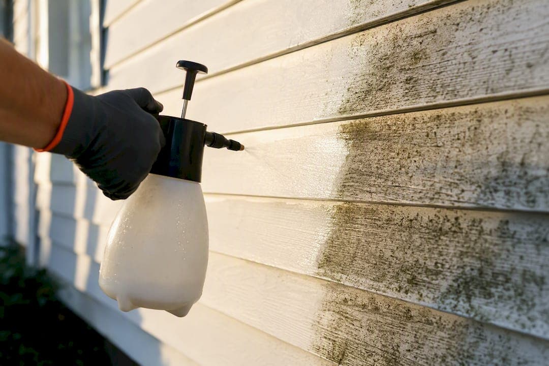 Stop Mildew on Exterior Paint with a 1:3 Bleach Wash for U.S. Homes