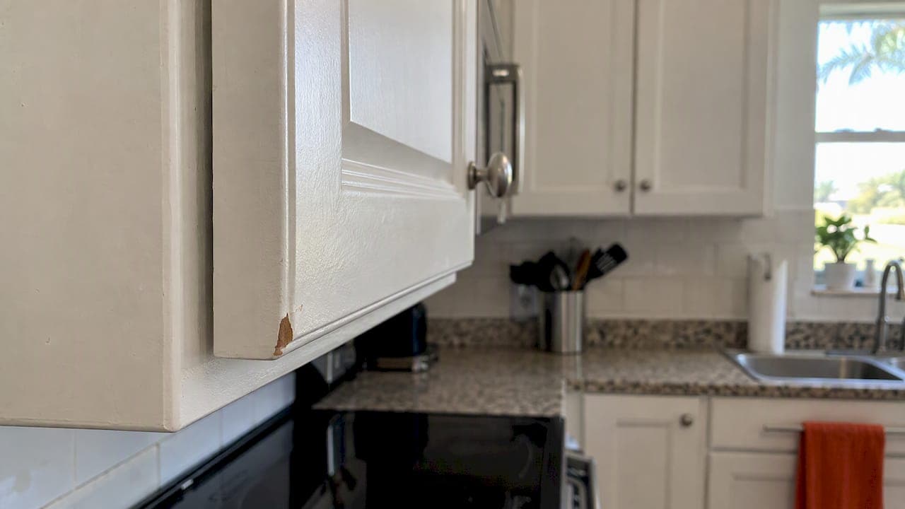 Cabinet Paint Chips: Weekend Repair or Call a Refinisher?